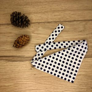 Bandana chat – Pois/blanc