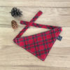 bandana chien tartan