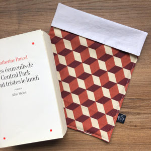 Pochette à livre – Cube marron