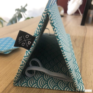 Porte-cartes à jouer – Géométrique bleu