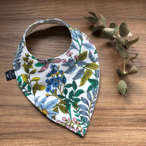 Bavoir bandana – Fleurs