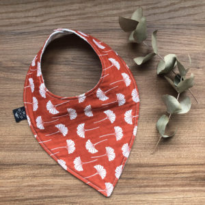 Bavoir bandana – Ginkgo