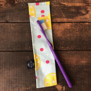 Pochette à brosse à dents – Citron