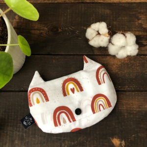 Bouillotte sèche « Petit Chat » – Arc en ciel