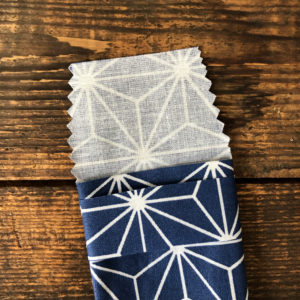 Pochette à brosse à dents – Géométrique bleu