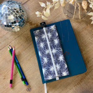 Trousse pour carnet A5 – Florale bleue