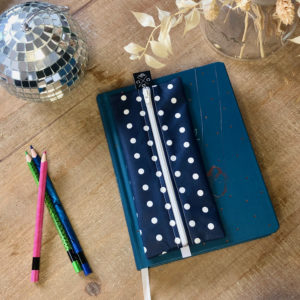 Trousse pour carnet A5 – Pois