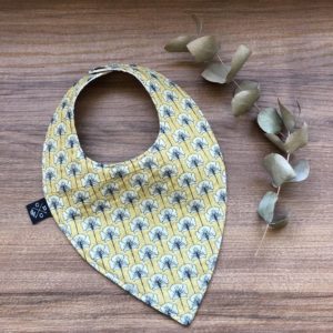 Bavoir bandana – Ginkgo jaune